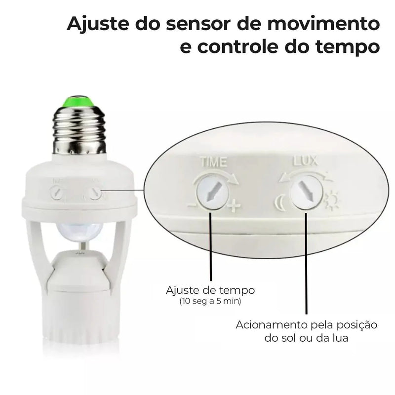 Sensor de Presença para Lâmpada Soquete E27